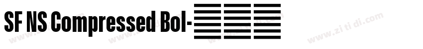 SF NS Compressed Bol字体转换 SF NS Compressed Bol字体转换